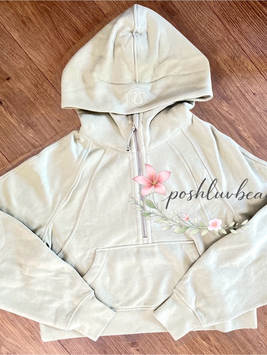 lululemon athletica Tops - NWT Lululemon Scuba Oversized Half-Zip Hoodie - Fog Green - XS/S